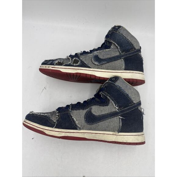 Size 10 - Reese Forbes x Nike SB Dunk High Denim - Picture 5 of 7